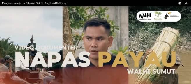 Screenshot dari video Napas Payau, Titel