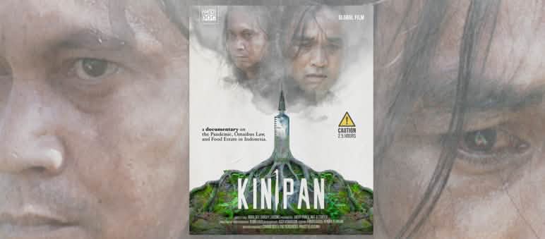 Pembela lingkungan Feri Irawan dan rimbawan Basuki Santoso menguak hubungan antara penebangan dan pandemi Poster Doku KINIPAN