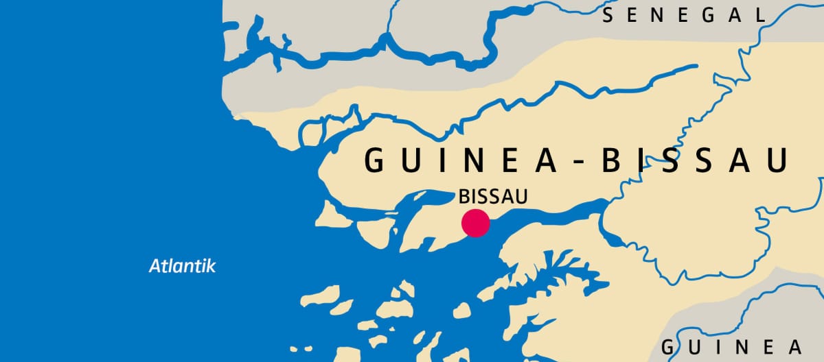 Peta Guinea-Bissau