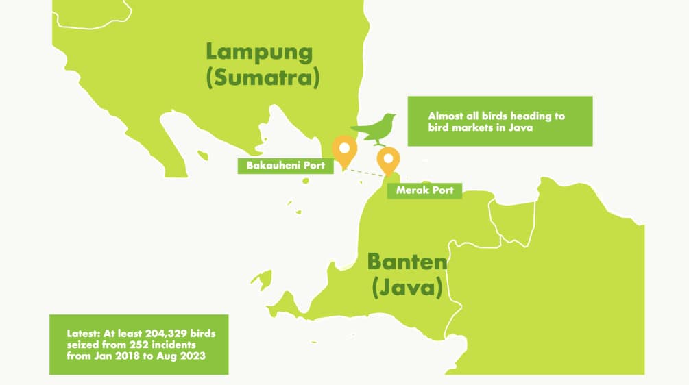 Peta provinsi Lampung dan Banten